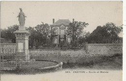 CRETON ECOLE ET MAIRIE - Autres & Non Classés