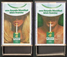 2 Boites D'Allumettes - CIGARETTES ROYALE MENTHOL - Boites D'allumettes