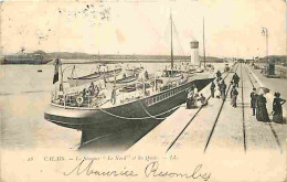 62 - Calais - Le Steamer Le Nord Et Les Quais - Animée - CPA - Oblitération Ronde De 1905 - Voir Scans Recto-Verso - Calais