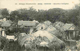 Sénégal - Dakar - Quartier Indigène - CPA - Oblitération Ronde De 1908 - Voir Scans Recto-Verso - Sénégal