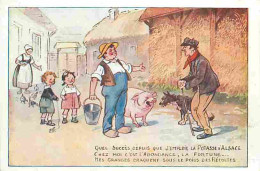 Publicité - Carte Publicitaire Pour La Potasse D'Alsace - Dessin - Illustration - Colorisée - CPA - Carte Neuve - Voir S - Publicité