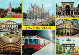 Trains - Métro - Milano - Multivues - CPM - Voir Scans Recto-Verso - Métro