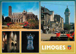 87 - Limoges - Multivues - Porcelaine De Limoges - Blasons - Carte Neuve - CPM - Voir Scans Recto-Verso - Limoges