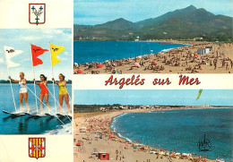 66 - Argelès Sur Mer - Multivues - Scènes De Plage - Ski Nautique - Femmes - CPM - Voir Scans Recto-Verso - Argeles Sur Mer