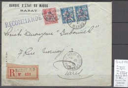 Maroc - Lettre - Bureau De Rabat Bab El Alou - 1921 -Recommandée - Lettres & Documents