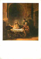 Art - Peinture - Rembrandt Harmensz Van Rijn - Les Pèlerins D'Emmaus - CPM - Voir Scans Recto-Verso - Peintures & Tableaux