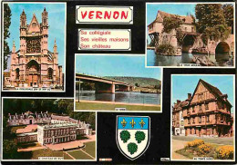 27 - Vernon - Multivues - Blasons - CPM - Voir Scans Recto-Verso - Vernon