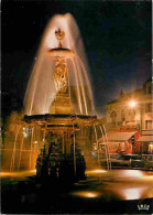 23 - Guéret - La Place Bonnyaud - La Fontaine - Vue De Nuit - Automobiles - CPM - Voir Scans Recto-Verso - Guéret