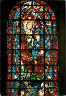 18 - Bourges - La Cathédrale Saint Etienne - Vierge En Majesté - Art Vitraux Religieux - Carte Neuve - CPM - Voir Scans  - Bourges
