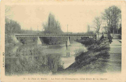 94 - Champigny Sur Marne - Le Tour De Marne - Le Pont De Champign - Bras Droit De La Marne - CPA - Voir Scans Recto-Vers - Champigny Sur Marne