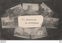 W2-47) DURANCE (LOT ET GARONNE) UN BONJOUR - ( MULTIVUES - 2 SCANS )  - Other & Unclassified