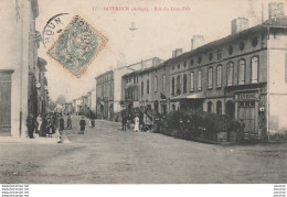 W2-09) SAVERDUN (ARIEGE) RUE DU LION D' OR   - ( ANIMATION - HABITANTS - CAFE ) - Autres & Non Classés