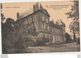 X4-24) LAMONZIE - SAINT MARTIN (DORDOGNE) FACADE NORD DU CHATEAU DE MONBOUCHE - ( 2 SCANS ) - Autres & Non Classés