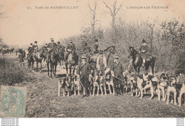 X4-78) FORET DE RAMBOUILLET - L'ATTAQUE AUX PLAINVAUX  - ( ANIMATION - CHASSE A COURRE ) - Rambouillet