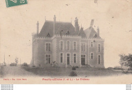 W7-37) PREUILLY SUR CLAISE  (INDRE ET LOIRE) LE CHATEAU - ( 2 SCANS ) - Autres & Non Classés