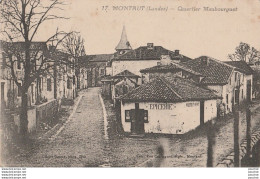 W7-40) MONTAUT (LANDES) QUARTIER MAUBOURGUET + EPICERIE  - ( 2 SCANS ) - Autres & Non Classés