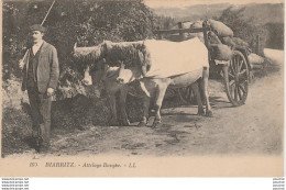 W11-64) BIARRITZ - ATTELAGE BASQUE  - ( ANIMATION - BOEUFS - PAYSAN ) - Biarritz