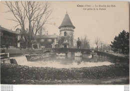 W12-60) COYE (OISE) LE MOULIN DES BOIS - VUE PRISE DE LA PRAIRIE -  ( 2 SCANS ) - Andere & Zonder Classificatie