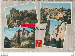 W14-13) SOUVENIR DES  BAUX - MULTIVUES - ( OBLITERATION DE 1963 -  2 SCANS ) - Les-Baux-de-Provence