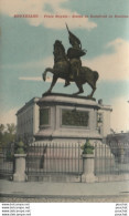 W14- BRUXELLES - PLACE ROYALE - STATUE DE GODEFROID DE   BOUILLON  - ( N° 432  - 2 SCANS ) - Squares