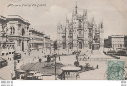 W15- MILANO - PIAZZA  DEL DUOMO + TAMPON HOTEL CONCORDIA PRES GARE CENTRALE - ( OBLITERATION DE 1901 - 2 SCANS ) - Milano (Mailand)