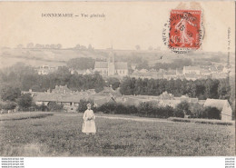 W15-77) DONNEMARIE - VUE GENERALE - ( ANIMEE - PERSONNAGE ) - Autres & Non Classés