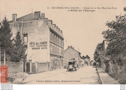 W17-51) MOURMELON LE GRAND  - ENTREE DE LA LA RUE DU MARECHAL FOCH  ET HOTEL DE L ' EUROPE - Mourmelon Le Grand