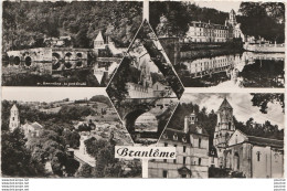 24) BRANTOME - LA DRONNE ET L 'ABBAYE , PONT SUR LA DRONNE , VUE GENERALE , L'EGLISE  - (OBLITERATION 1957 - 2 SCANS) - Brantome