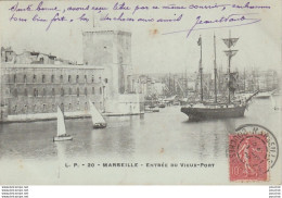 W20-13) MARSEILLE -  ENTREE DU VIEUX PORT - ( OBLITERATION DE 1906 ) - Alter Hafen (Vieux Port), Saint-Victor, Le Panier