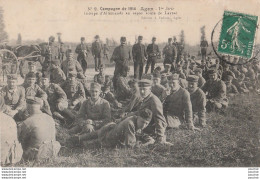 W22-47) AGEN - GROUPE D'ALLEMANDS AU REPOS ROUTE DE LAYRAC - CAMPAGNE 1914 - 1 ER SERIE - BALISTAI AGEN - Agen