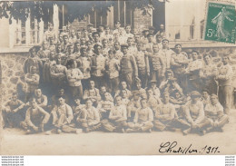 28) CHATILLON LE 2/6/1911 - CARTE PHOTO - ECOLE DE GARCONS  - ( 2 SCANS  ) - Autres & Non Classés