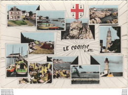  W24-44) LE CROISIC  (LOIRE ATLANTIQUE) MULTIVUES BLASON - ( 0BLITERATION DE 1964 - 2 SCANS )  - Le Croisic