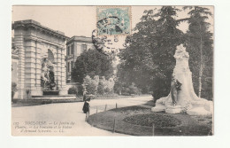 31 . TOULOUSE . Le Jardin Des Plantes . La Fontaine Et La Statue D'Armand Sylvestre . 1906 - Toulouse