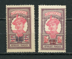 MARTINIQUE - SERIE COURANTE - N° Yvert 87+88** - Unused Stamps