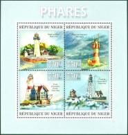 NIGER 2013 LIGHTHOUSES SHEET OF 4** - Leuchttürme