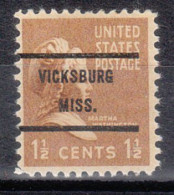 USA Precancel Vorausentwertungen Preo Bureau Mississippi, Vicksburg 805-71 - Precancels