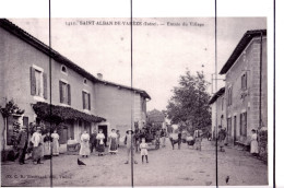 Retirage Plastifié. ISERE. SAINT ALBAN De VAREZ . Entrée Du Village . Débit De Tabac - Plaatsen