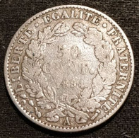 FRANCE - 50 CENTIMES 1894 A - Cérès IIIe République - Argent - Silver - Gad 419 - KM 834 - 50 Centimes