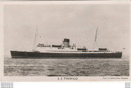 W24- BATEAU PAQUEBOT S.S. TYNWALD - SAIDMAN BROS. BLACKPOOL -( 2 SCANS ) - Steamers