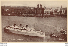 W25- RIVER MERSEY , LIVERPOOL  - ( BATEAU - 2 SCANS ) - Liverpool