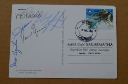 1993 American Sagarmatha Expedition Signed 5 Climbers Everest Mountaineering Himalaya Escalade Alpinisme - Sportivo