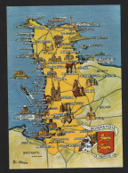 Carte Géographiqie - 50 Manche - La Hague, Cherbourg, Barfleur, Valognes, Carentan, Carteret, Flamanville, Genets, Breha - Landkaarten