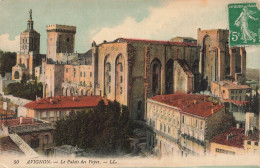 FRANCE - Avignon - Le Palais Des Papes - L L - Colorisé - Vue D'ensemble - Carte Postale Ancienne - Avignon (Palais & Pont)