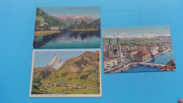 3 Cartes Anciennes De Suisse - Andere & Zonder Classificatie