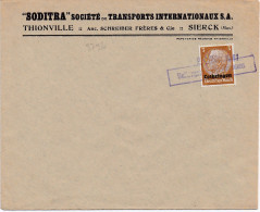 37380# HINDENBURG LOTHRINGEN LETTRE Obl VALLERYSTHAL DREIBRUNNEN 24 Mars 1941 VALLEYSTHAL TROIS FONTAINES MOSELLE - Brieven En Documenten