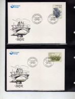 Iles Feroe -1986 - 3 FDC -  Vieux Ponts - Färöer Inseln