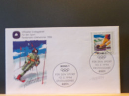 105/874 FDC  ALLEMAGNE - Skiing