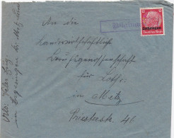 37383# HINDENBURG LOTHRINGEN LETTRE Obl WIGINGEN VIGY MOSELLE METZ - Covers & Documents