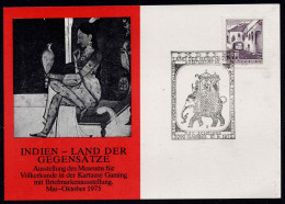 Sonderstempel 3292 Gaming - INDIEN - Land Der Gegensätze Vom 10.8.1975 - Sonstige & Ohne Zuordnung