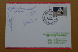 1994 Russian Amadablam Successful Expedition Signed All Climbers Mountaineering Himalaya Escalade Alpinisme - Sportief